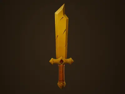 Copper Sword - Game Ready Weapon Low-poly 3D model