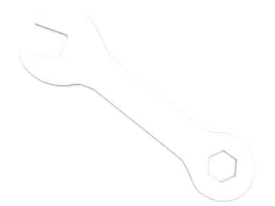 Mini Flat Wrench 3D model