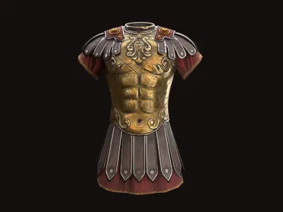 Roman Armor Low-poly 3D model purchase