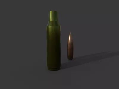 Disassembled cartridge 3D model