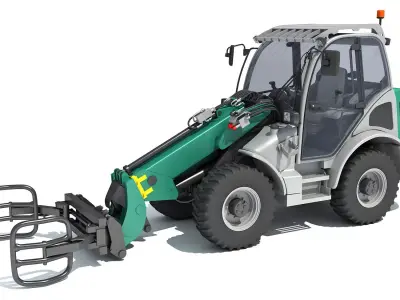Wheel Loader 3D model 3