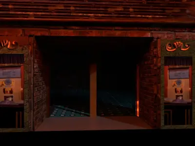 Old-Time Cinema 3D model
