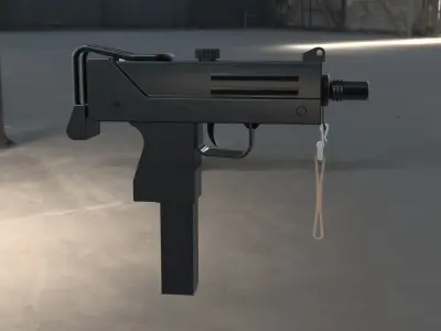 Mac-10 SMG gun 3D model