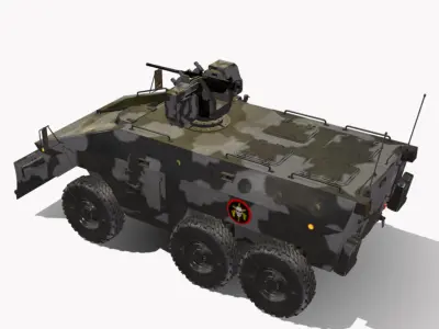 EE11-URUTU 6x6 Low-poly 3D model