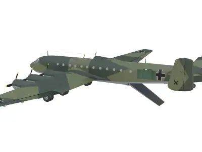 Junkers Ju 390 Low-poly 3D model purchase