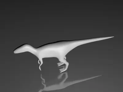 Low Poly Raptor Base Mesh Free low-poly 3D model