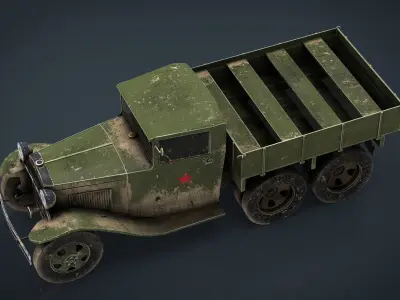 GAZ AAA TRUCK DIRT 3D model
