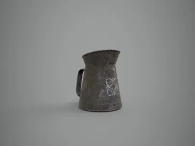 OLD JUG LOW POLY Low-poly 3D model