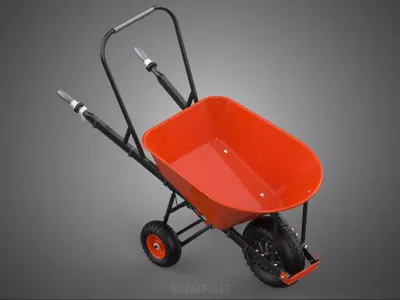 TIPPING TILT DUMP ELECTRIC WHEELBARROW WHEEL BARROW BATTERY BLDC 3D model