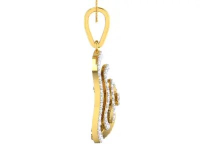 Cute simple earring pendent set 3D print model