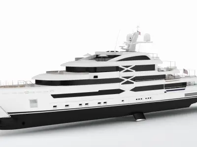 Ornela Superyacht Dynamic Simulation  purchase 3D model