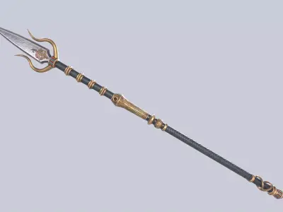 Anubis weapon Low-poly 3D model
