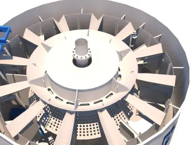 celda flotacion 3D model