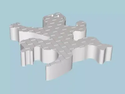 MakeIT  Lizard Animal Shape 3D Model  3D model