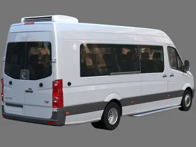 Passenger minibus VW Crafter 50 3D model
