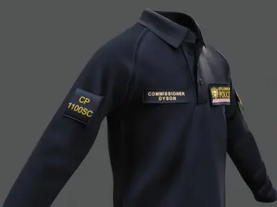 City of London Police Shirt Uniform FIVEM  GTA EUP outfit Low-poly 3D model