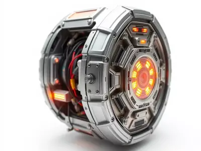 Futuristic Energy Core Model Pack Low-poly 3D model