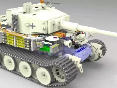 The tiger tank 3D print model