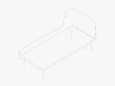 Seat - Chaise - Simplicity Low-poly 3D model
