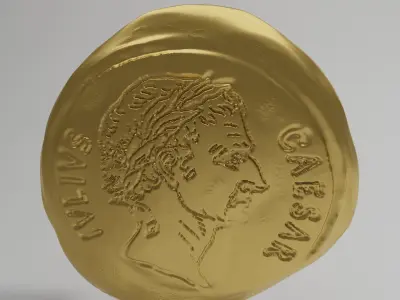 antique coin 3D model