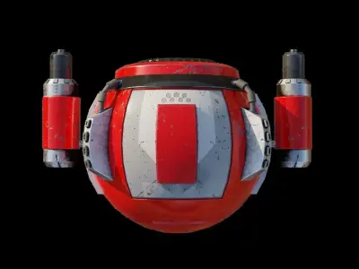 Sci-fi drone Low-poly 3D model by YarosLit