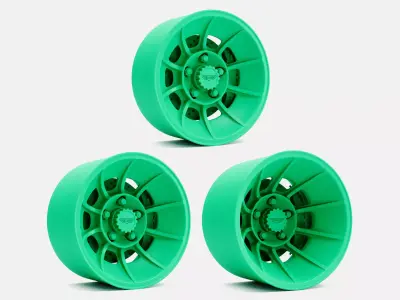 15x7 15x8 15x10 American Racing Vector Wheels and Brake 3D print model