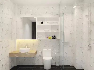wc Bathrooom Free 3D model