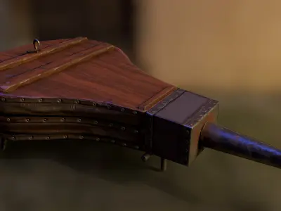 Bellows Low-poly 3D model