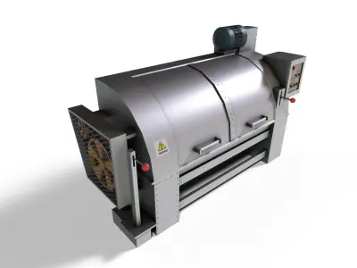 Washing machine industrial Low-poly 3D model