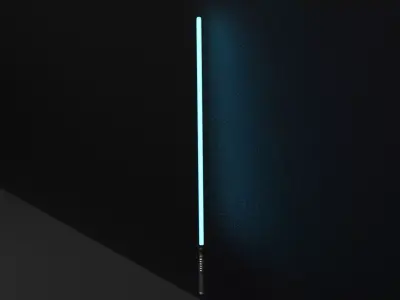 Starwars Blue Lightsaber 3D model