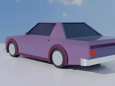 Racing Car 01 Low-poly 3D model