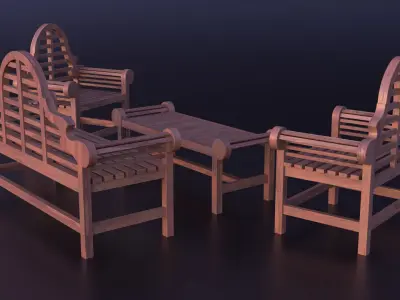Marlborough furniture set 3D model