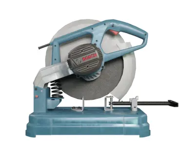 Realistic Power Tool Bosch Cut Off Saw with PBR Texture Low-poly 3D model