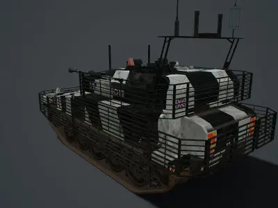 FV 107 Scimitar mk2  Low-poly 3D model