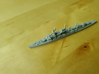 German Leipzig Class Cruiser Warship 3D print model