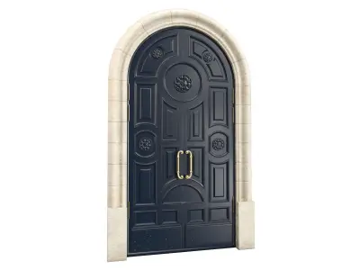 Entrance classic door 130 3D model