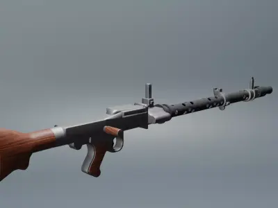 M34 MACHINE GUN 3D model