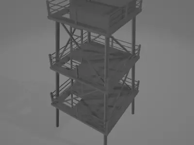 Watch Tower Free 3D model