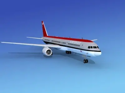 Boeing 757-200 Northwest 3D model