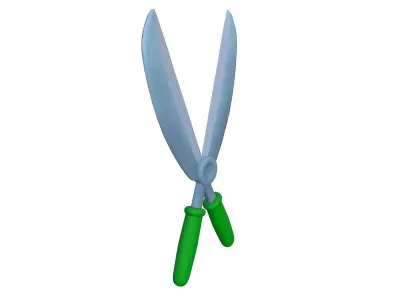 Cartoon Secateurs Low-poly 3D model