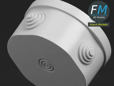 Round junction box 3D model