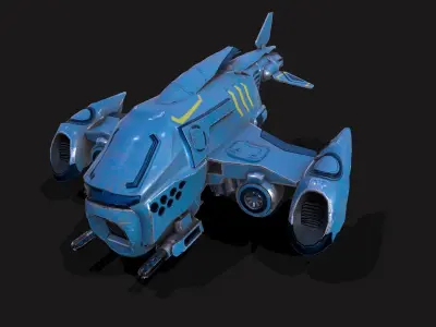 Scifi Drone Low-poly 3D model purchase