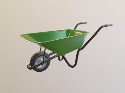 Wheelbarrow 3D model 5