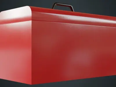 Toolbox 2A Low-poly 3D model