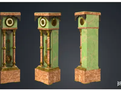 Tall Clock - Clocks 1900s 3D model