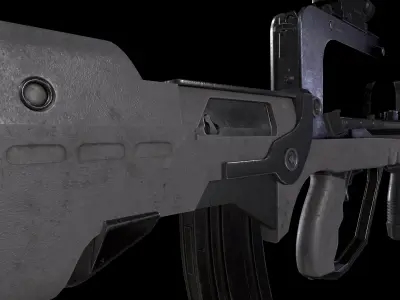 FAMAS G2 Rifle Low-poly 3D model purchase