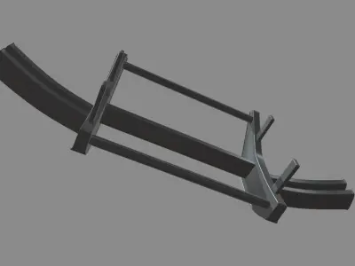 Bull Bar 05 Low-poly 3D model
