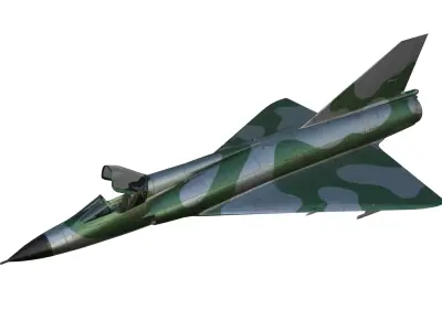 Dassault Mirage III Low-poly 3D model