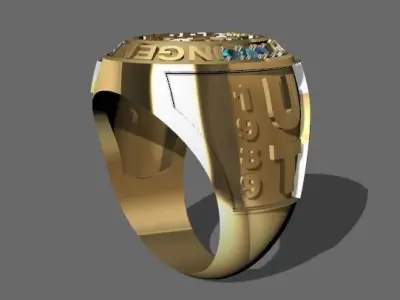 anillo ingeniero agronomo 3D model