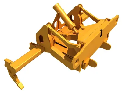 Excavator Fork Bucket 3D model